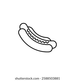 Hot dog icon vector design templates simple and modern