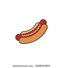 Hot dog icon vector design templates simple and modern