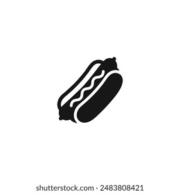 Hot dog icon vector. EPS 10 editable vector