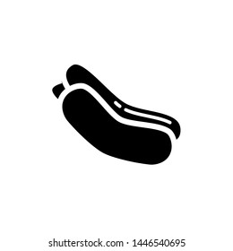 hot dog icon vector flat design