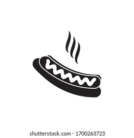 Hot dog icon vector food and fresh