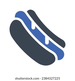 Hot dog Icon, Vector Graphics