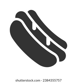 Hot dog Icon, Vector Graphics