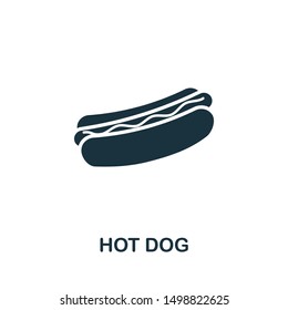 Hot Dog icon vector illustration. Creative sign from oktoberfest icons collection. Filled flat Hot Dog icon for computer and mobile. Symbol, logo vector graphics.