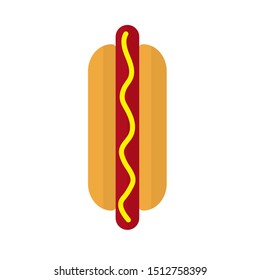hot dog icon- vector illustration