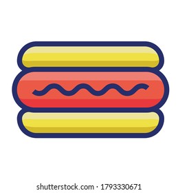 Hot Dog Symbol, Vektorgrafik-Design