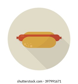 hot dog icon. vector illustration