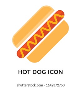 Hot dog icon vector isolated on white background for your web and mobile app design, Hot dog logo concept