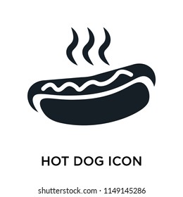 Hot Dog icon vector isolated on white background for your web and mobile app design, Hot Dog logo concept