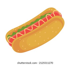 hot dog icon Vektorgrafik