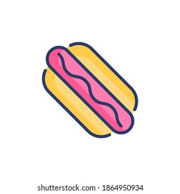 Hot Dog icon in vector. Logotype
