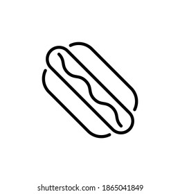 Icono de Perro caliente en vector. Logotipo