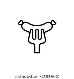 Hot Dog icon in vector. Logotype