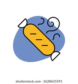Hot Dog Icon vector stock illustration