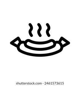 Hot Dog Icon Vector Symbol Design Illustration