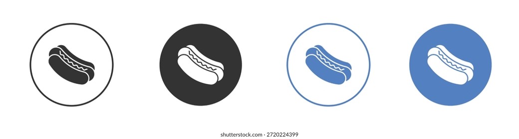 Ícone de cachorro-quente para web design. pixel ícones planos perfeitos