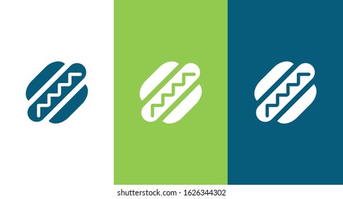 Hot dog icon for web and mobile