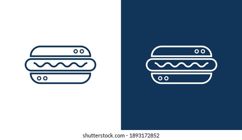 Hot dog icon for web and mobile