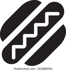 Hot dog icon for web and mobile