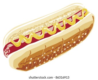 hot dog illustration