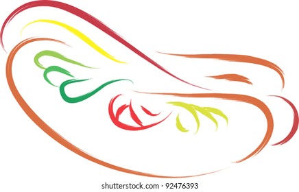 hot dog illustration