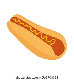 hot dog isolated icon