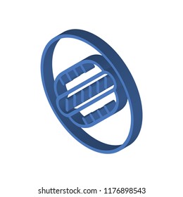 Hot dog isometric left top view 3D icon