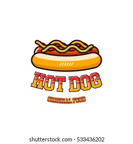 Vector Illustration Image Hotdog Logo Icon Stock Vector (Royalty Free ...