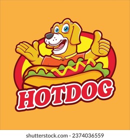 The Hot Dog Logo design with Welcome Smile Dog