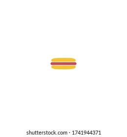 hot dog logo icon design with simple line art style