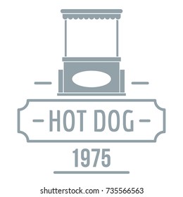 Hot dog logo. Simple illustration of hot dog vector logo for web