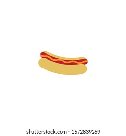 Hot dog logo template vector icon design
