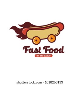 Hot Dog Logo Vector