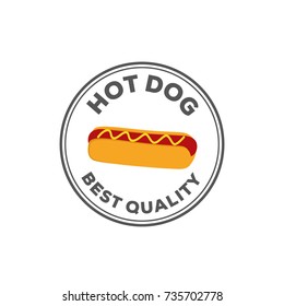 Hot Dog Logo Vector Design