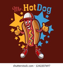 hot dog mascot