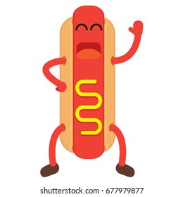 hot dog mascot