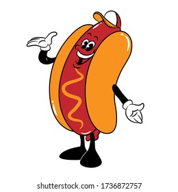 126 Cartoon hot dog with baseball Images, Stock Photos & Vectors ...