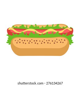 Hot Dog with Mustard 