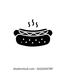 Hot Dog com Ícone de Mostarda e Ketchup