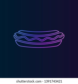 Hot Dog nolan icon. Simple thin line, outline vector of Fast food icons for UI and UX, website or mobile application