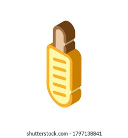 hot dog nutrition isometric icon vector. hot dog nutrition sign. isolated symbol illustration