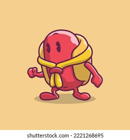 Hot dog object icon simple logo 
