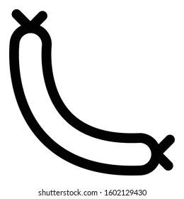 
Hot Dog Outline bold Vector Icon which can be easily modified or Edited
