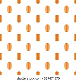 Hot dog pattern. Cartoon illustration of hot dog vector pattern for web