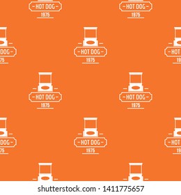 Hot dog pattern vector orange for any web design best