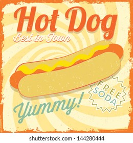 Hot Dog Poster