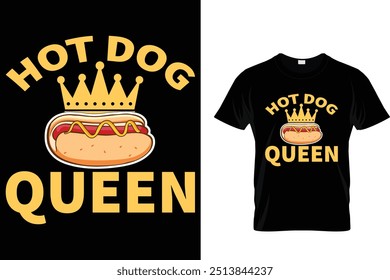 Hot Dog Queen  Hotdog T shirt 