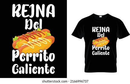 Camiseta de la reina del perro caliente...