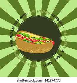 hot dog retro