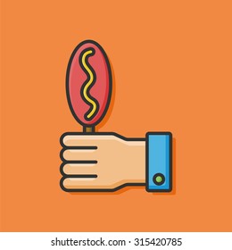 hot dog sausage icon